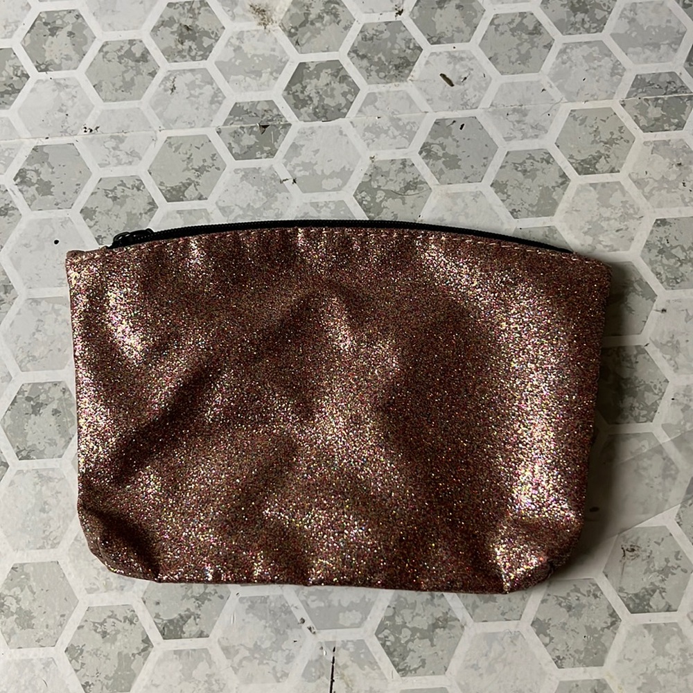Pink Sparkly Ipsy Makeup Bag